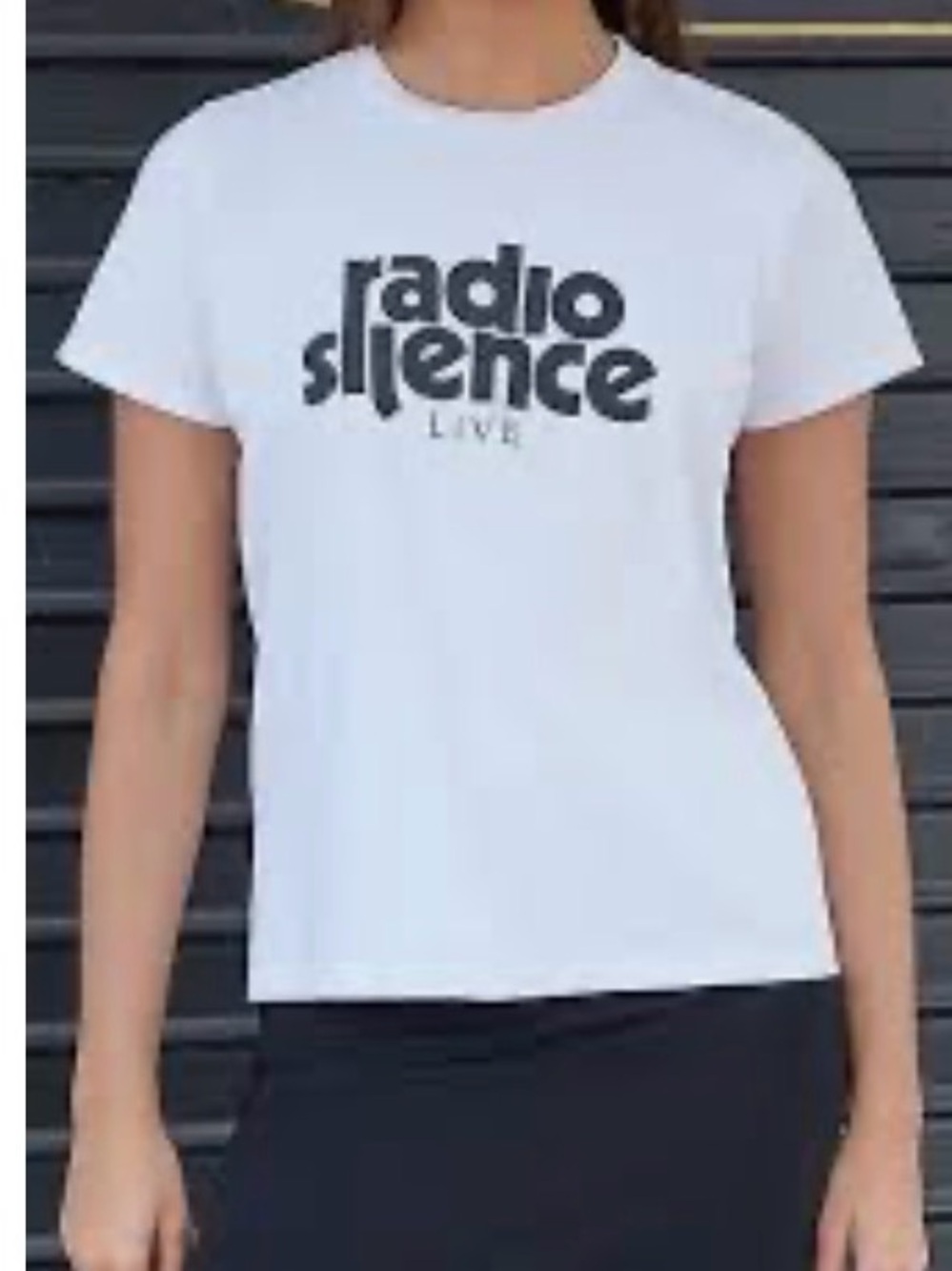 Brandy Melville lt gray Radio Silence Live Graphic Tee